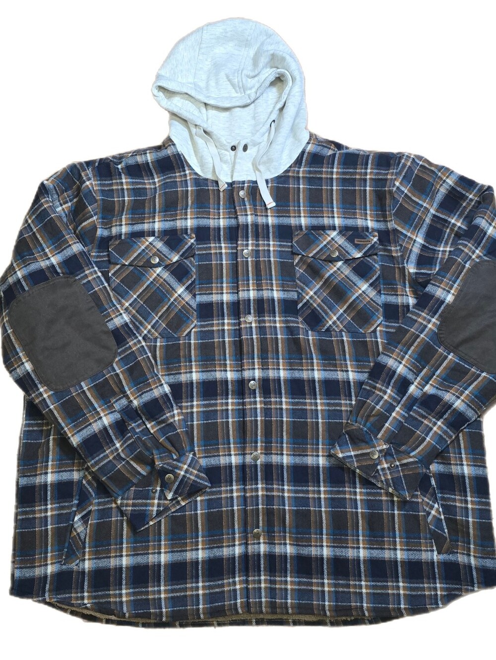 NEW Legendary Whitetails Camp Night Berber Lined Flannel Shirt Hooded Jacket 4XL
